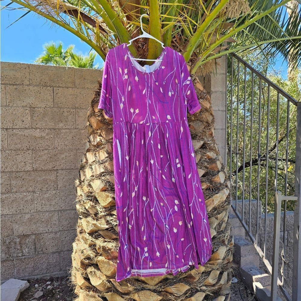 Purple Floral Dress